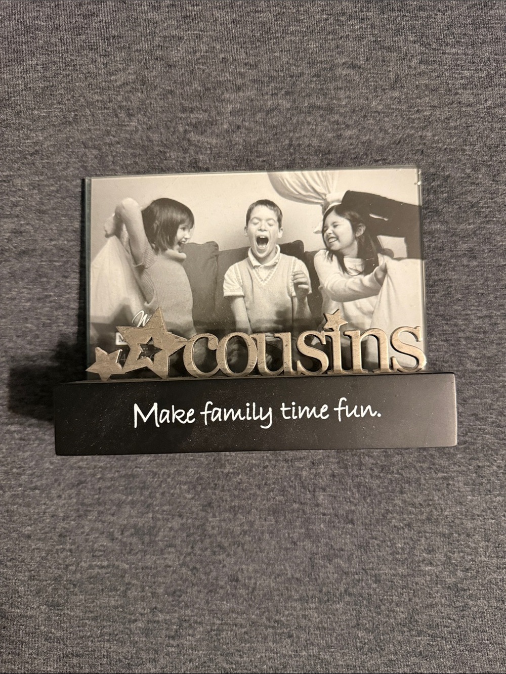Malden Cousins Picture Frame in Black and Silver